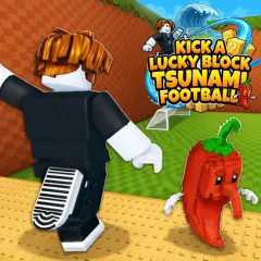 Kick a Lucky Block: Tsunami Football