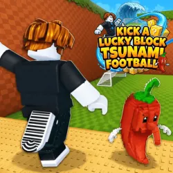 Kick a Lucky Block: Tsunami Football