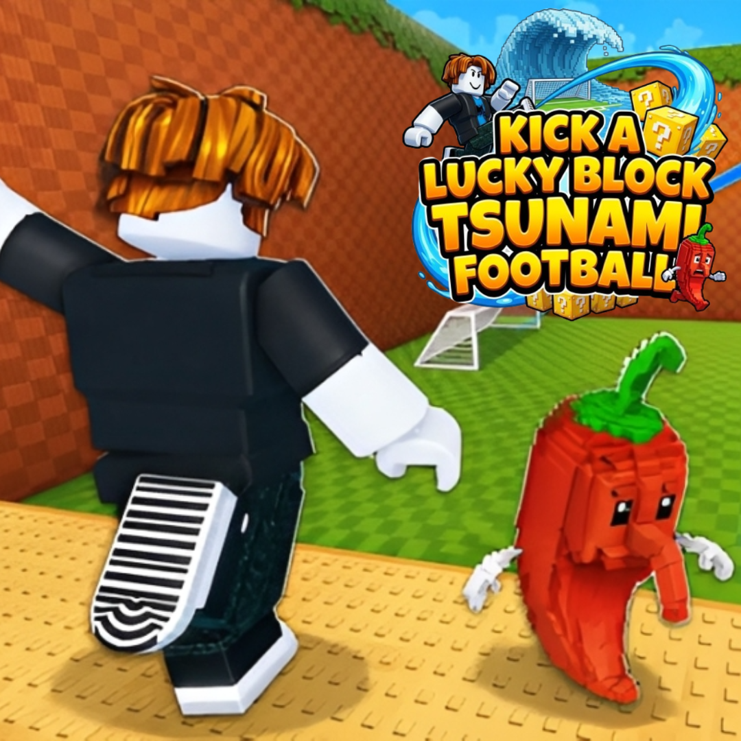 Kick a Lucky Block: Tsunami Football
