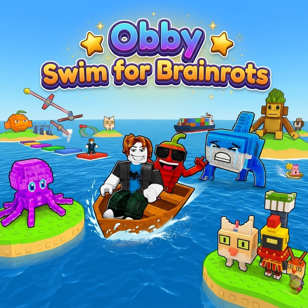 Obby: Swim for Brainrots 